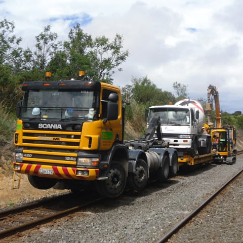 Tug with Transport Trailer