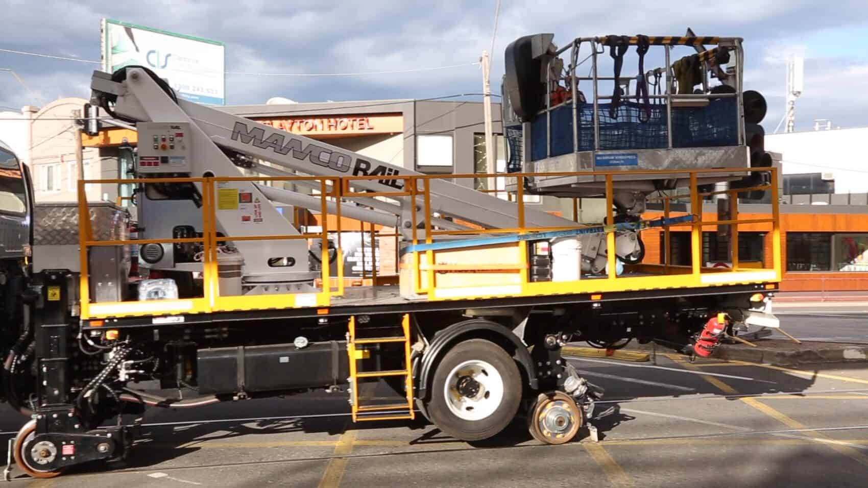 Bucket Truck Rail Electrification Vehicle