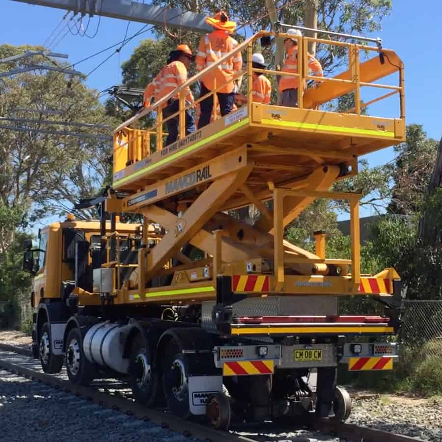 Rail Electrification Vehicle Scissor Truck