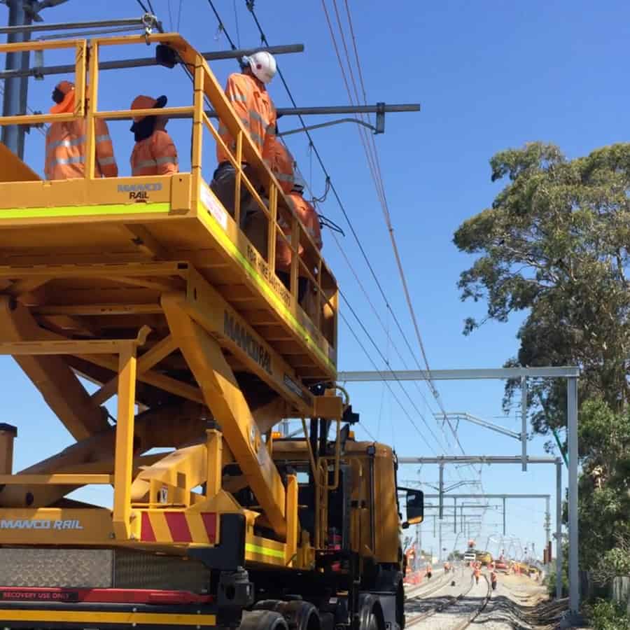 Rail Electrification Vehicle Scissor Truck